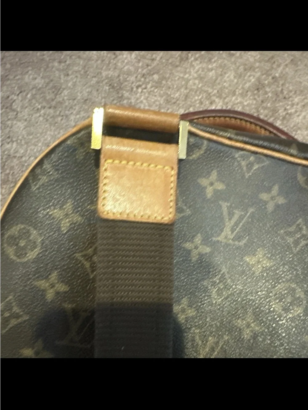 Louis Vuitton Monogram Canvas Dark Brown and Tan Messenger Bag Sac a Dos packall